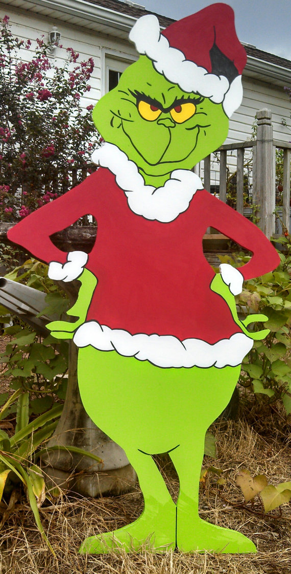 Holiday Yard Decorations | Grinch Christmas Yard Decoration / Art ...