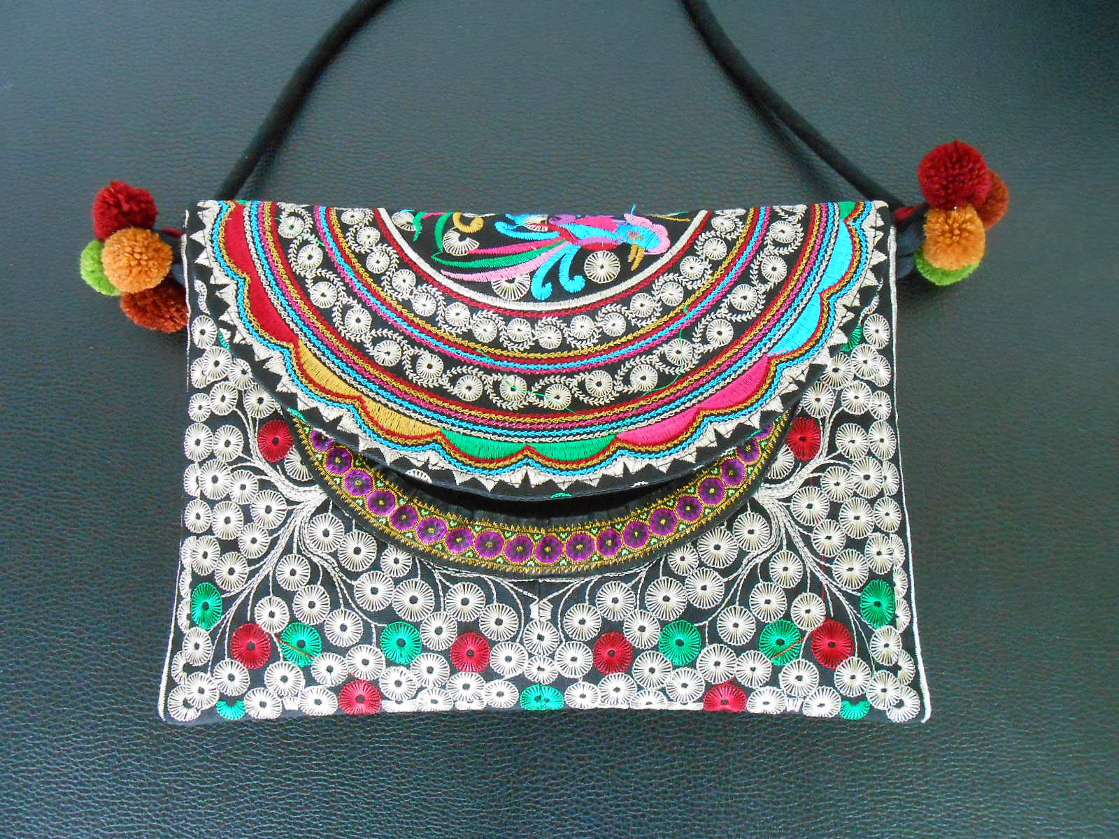 Embroidery Handbag Shoulder Bag Crossbody Bag Hill tribes Fabric