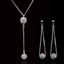 Crystal Studded Ball Drop Set