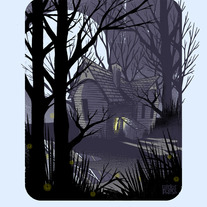 The House - Screenprinted Art Print