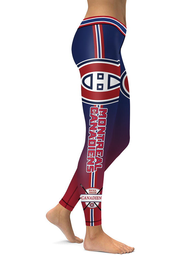 Montreal Canadiens Hockey Team Workout Women Yoga Pants Ice Hockey