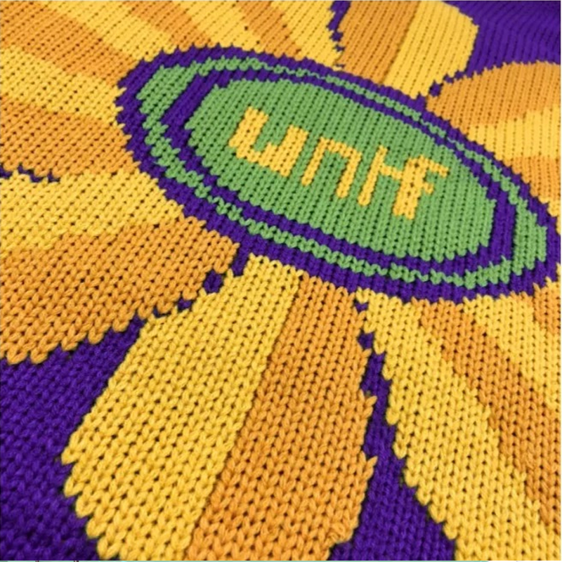sunflower cardigan crochet