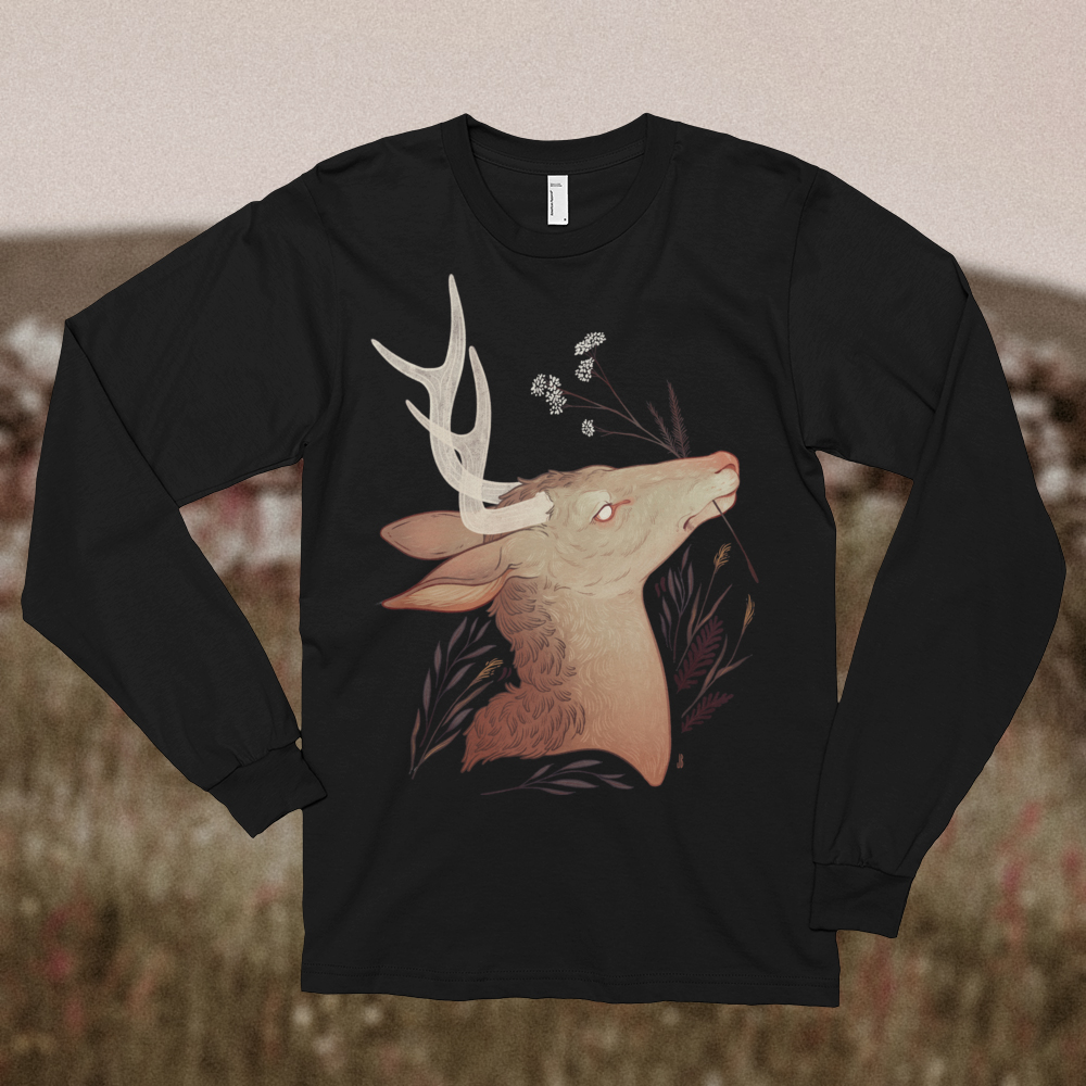 Yarrow - Long Sleeve T-Shirt Â· DAPPERMOUTH Â· Print Shop