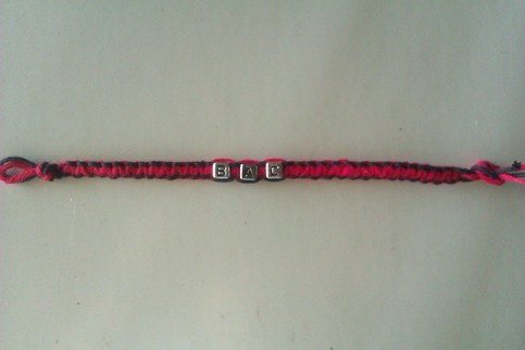 Boston Crusaders hemp bracelet