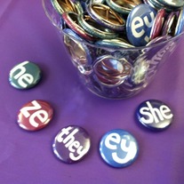 1" Pronoun Buttons