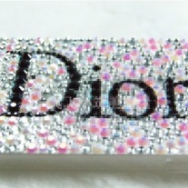 Bling Sparkle Crystal Dior Logo Rhinestones iphone 4/4S Case (#737) 