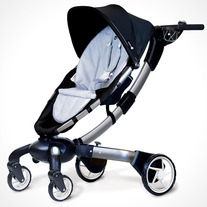 4moms Origami Power Folding Stroller - Silver