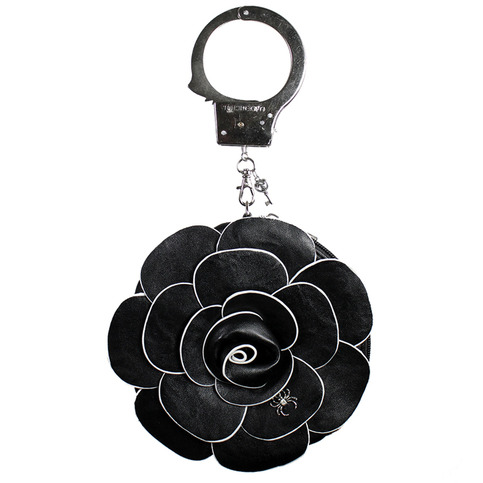 Black Rose Handcuff Clutch