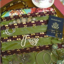 Bon Voyage Bangles, Travel Jewelry Roll Pattern
