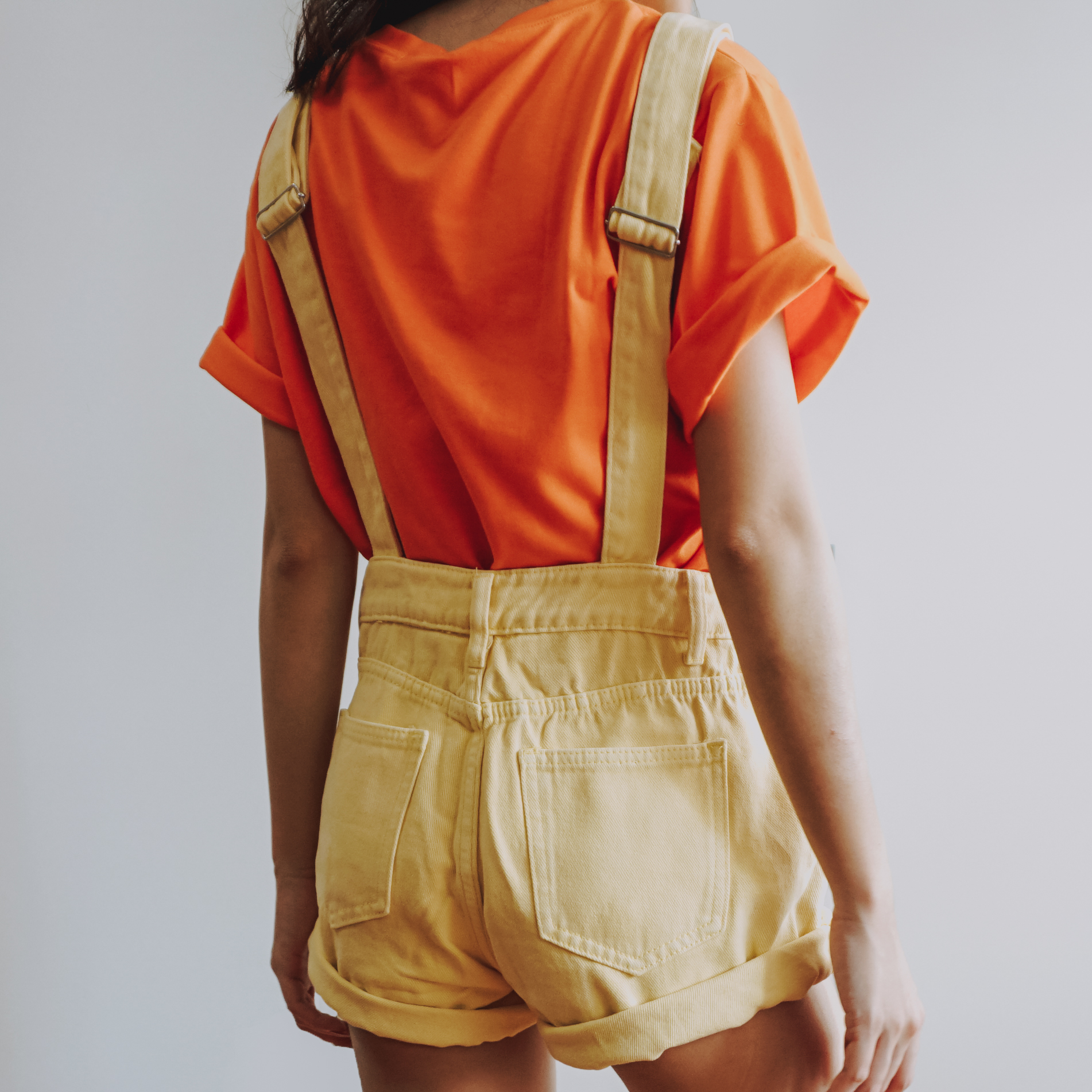 Corduroy Short Overalls (Yellow) · Megoosta Fashion · Free shipping worldwide on all orders