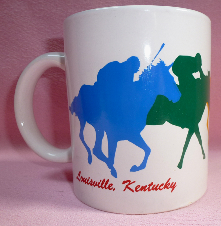 Louisville Kentucky Derby Museum Souvenir Horse Racing Jockey Coffee