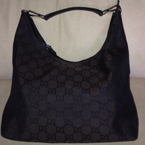 Gucci drak brown large HoBo bag classic