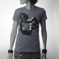 Women's Skateboarder Squirrel - Grey