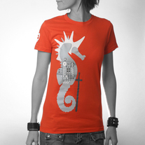 Women's Seahorse Knight - Orange