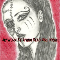 Art Print of "Doll Face" by Living Dead Girl Nicole 