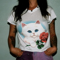 Studded Kitty Crop Top