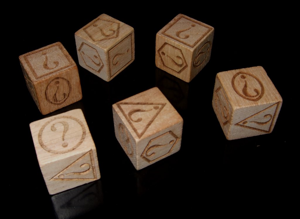 Set of 6 personalised custom dice. on Storenvy