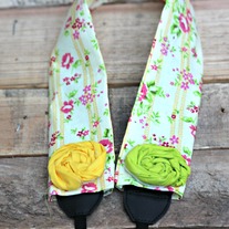 Roses Rosettes Camera Strap Cover
