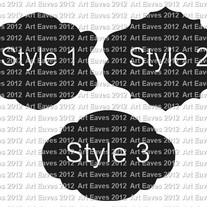 Fancy Shaped Chalkboard Labels Choose from 3 Shapes and 4 Sizes