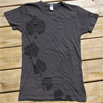 Sketchy Spade T-Shirt - Womens - Charcoal *ONE LEFT*