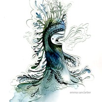 swamp monster 8.5x11 print