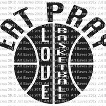 Basketball Eat Pray Love Vinyl Decal