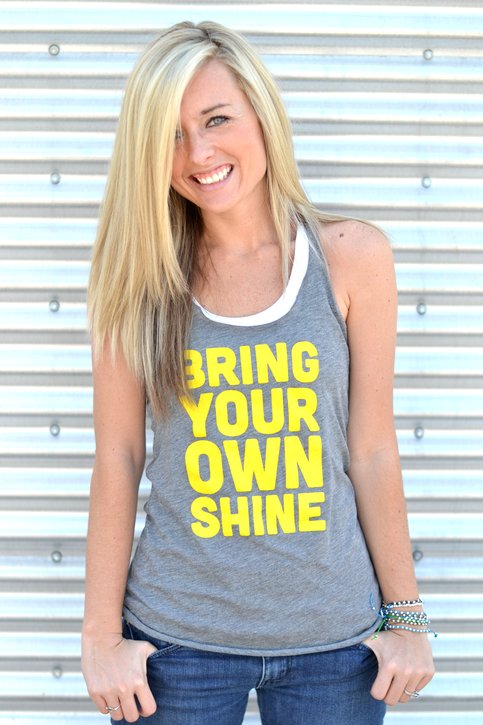 Bring Your Own Shine Razor-Back Tank
