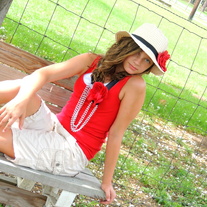 Straw Fedora And Ribbon Beaded Necklace Set 