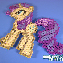Rarity My Little Pony Perler Bead Sprite