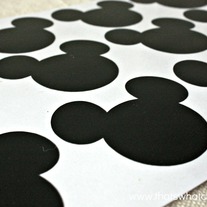 Mickey Mouse Chalkboard Vinyl Labels
