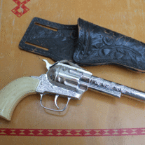 Vintage Pony Boy TOY Cap Gun with Original Holster