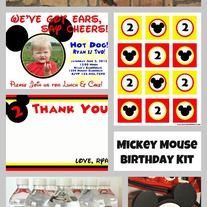 Digital Mickey Mouse Birthday Kit