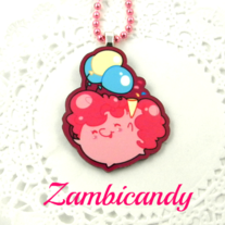 Pinkie Pie 1.5 inch acrylic necklace