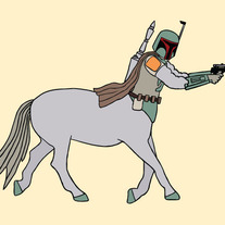 Boba Fett centaur, 5x7 print