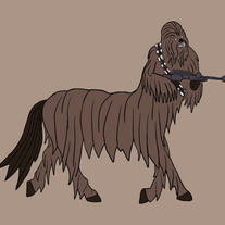 Chewbacca centaur, 5x7 print