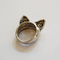 SALE-Cat Ears Ring - Thumbnail 2