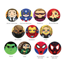 Avenger Button Set
