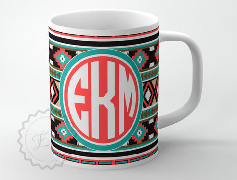 Personalized Front License Plates >> Personalized Coffee Cup - Aztec pattern, Southwestern ... Personalized Front License Plates >> Personalized Coffee Cup - Aztec pattern, Southwestern ...