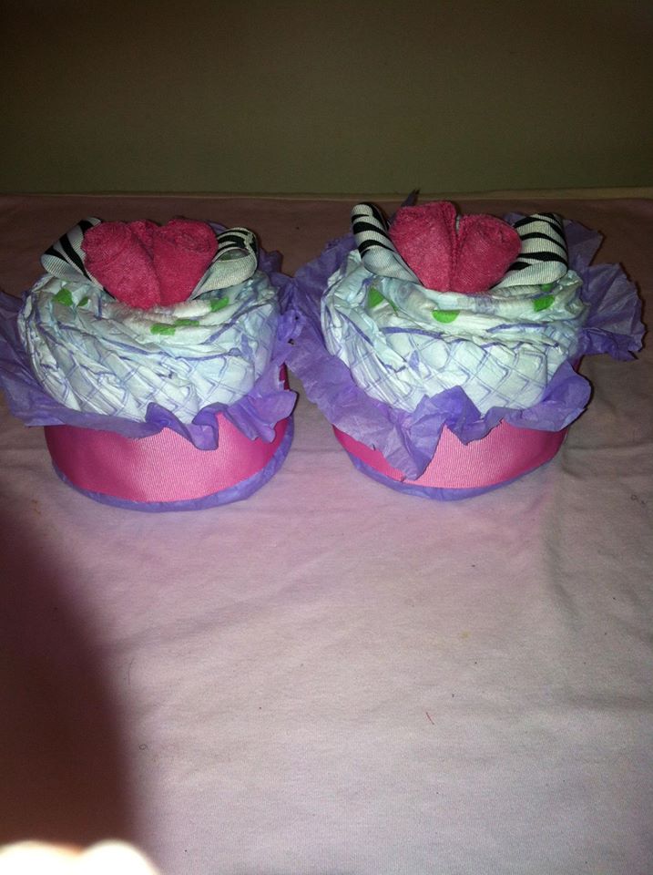 diaper cupcakes