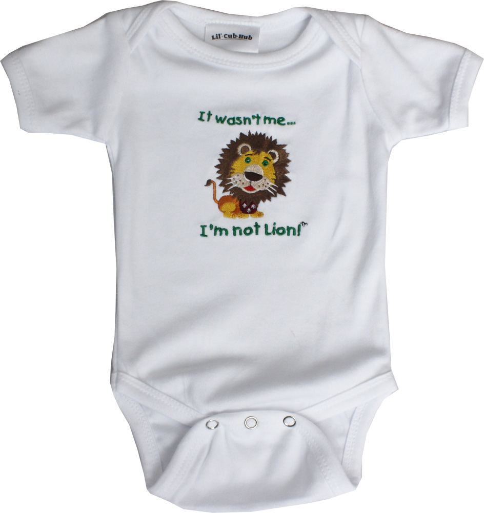lion onesie baby