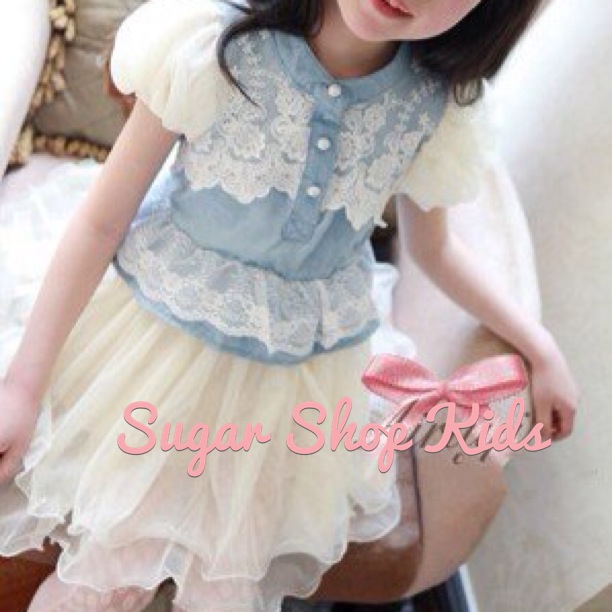 denim and pearls dress