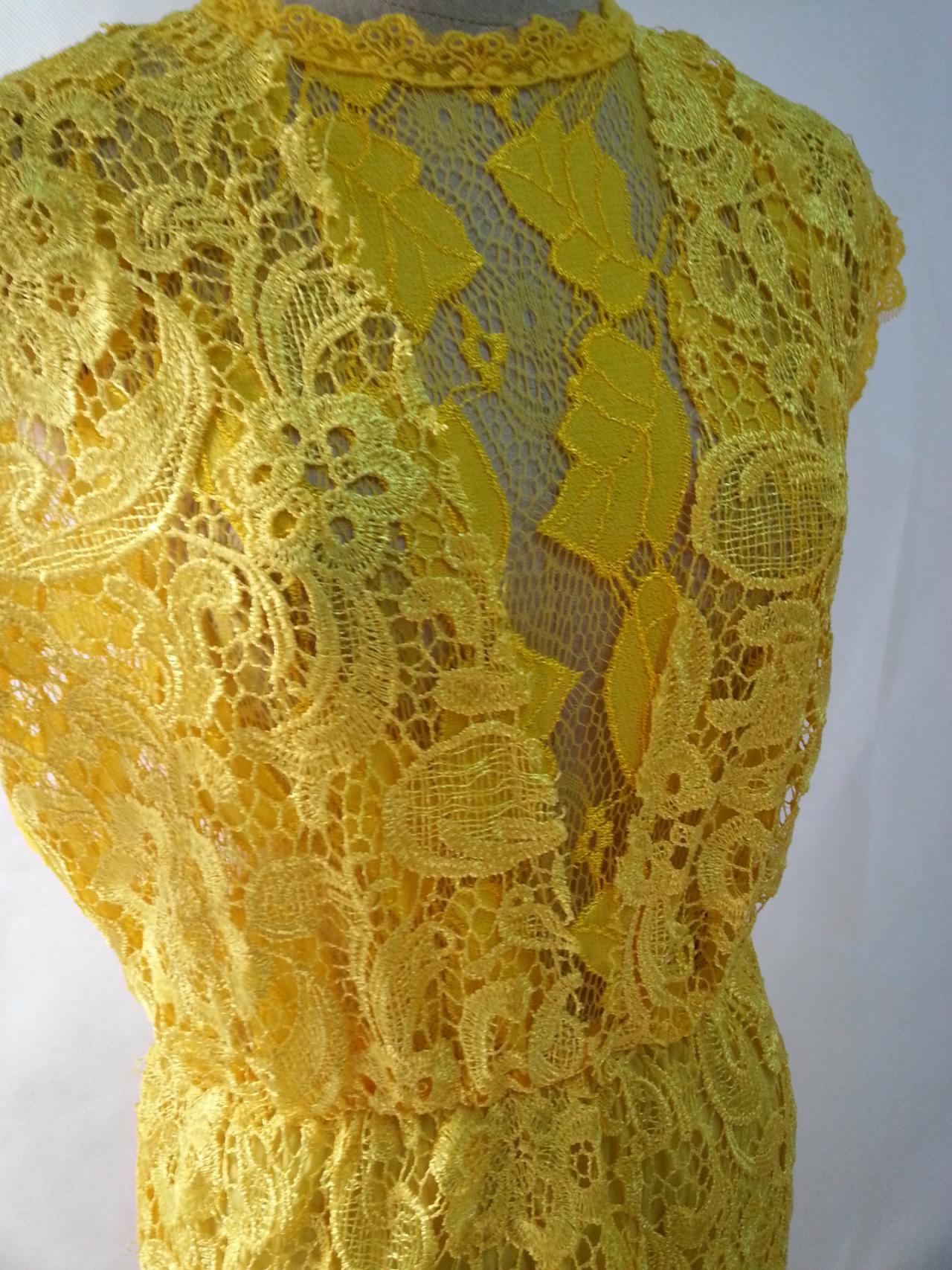 Review for Ruffled lace openwork dress YV436 main image 0