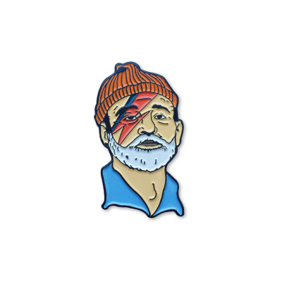 Zissou sane lapel pin
