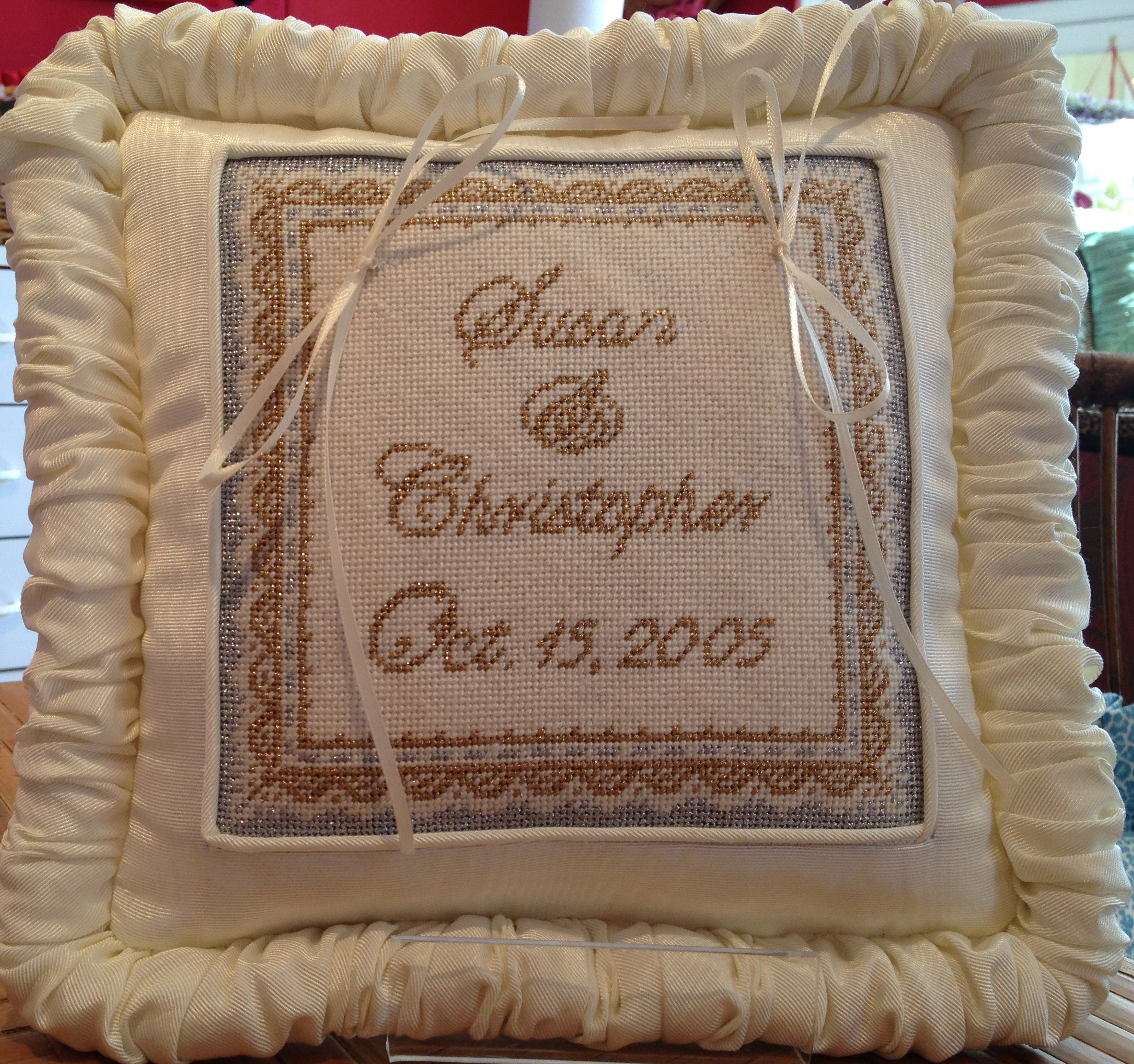Ring Bearer Pillow Canvas With The Point Of It All Shop