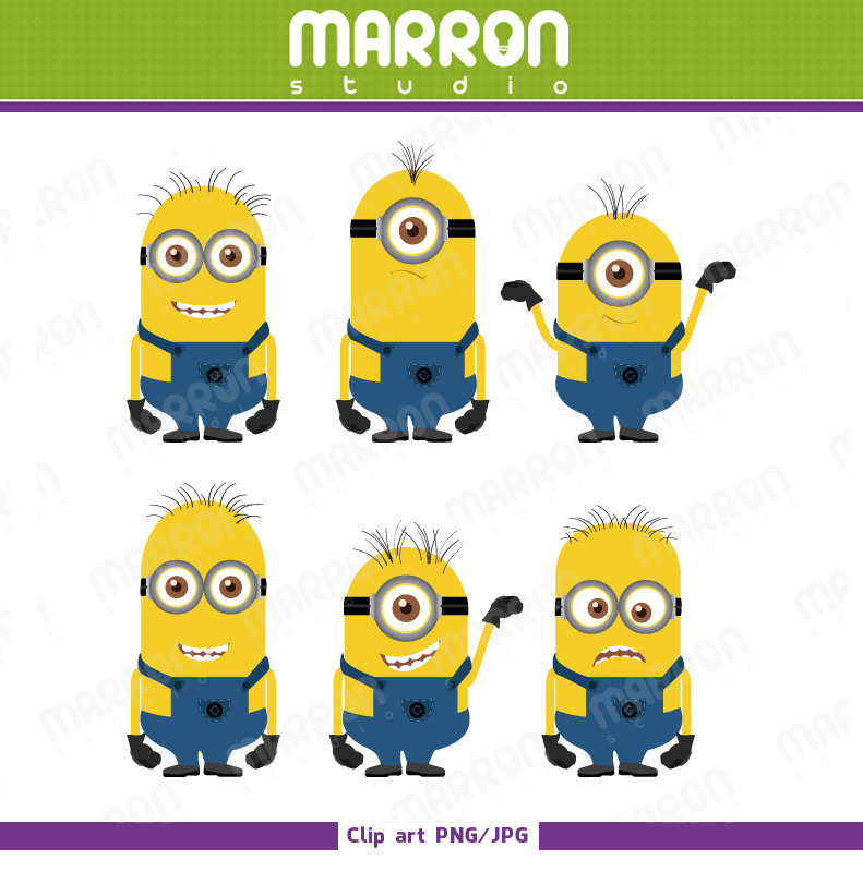 Minions clipart digital file on Storenvy