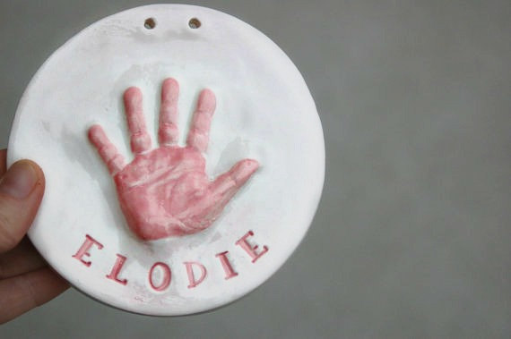 baby hand ornament