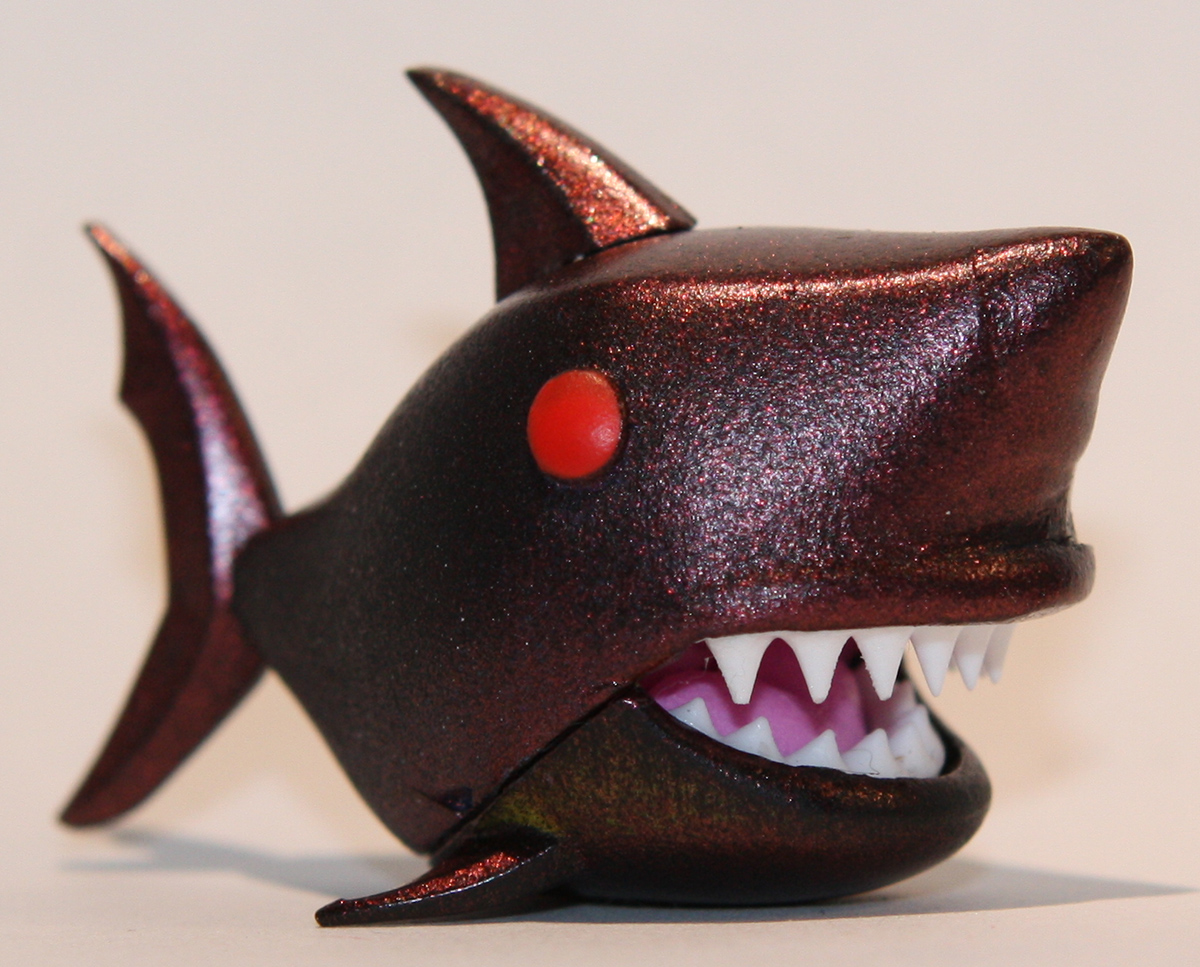 red shark toy