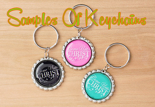 bottle cap keychain