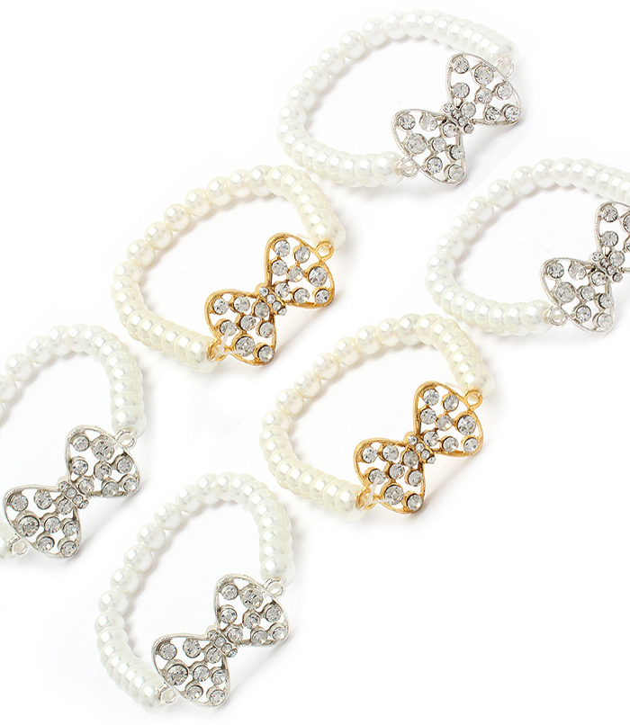 PEARL BOW BRACELET