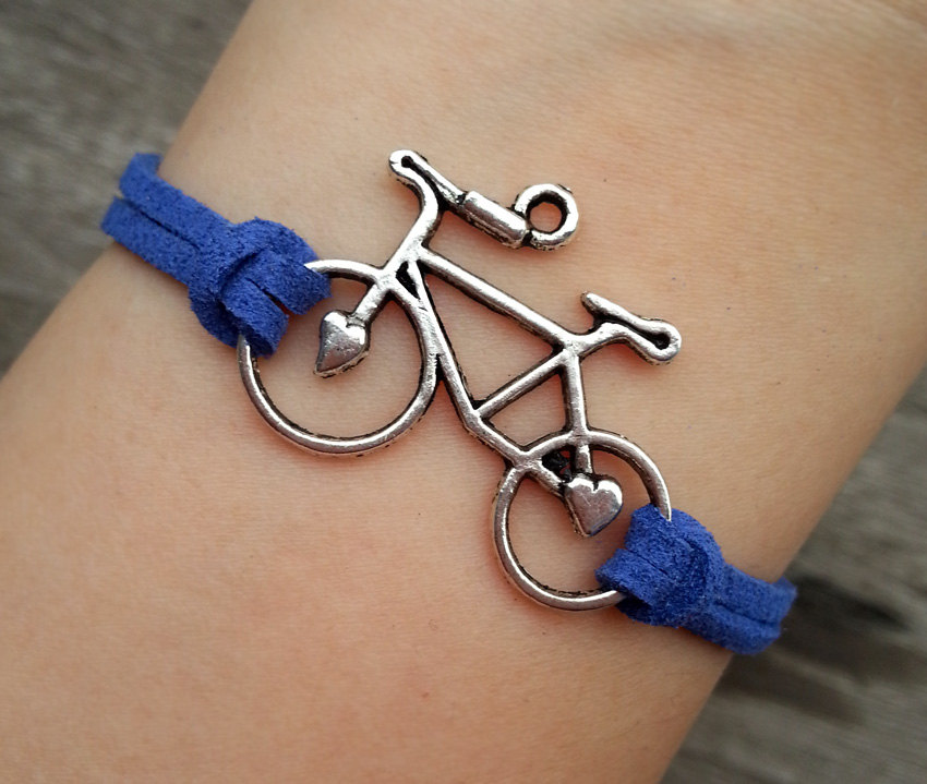 Breezy Bicycle Bracelet, Personalized Ecofriendly Charm